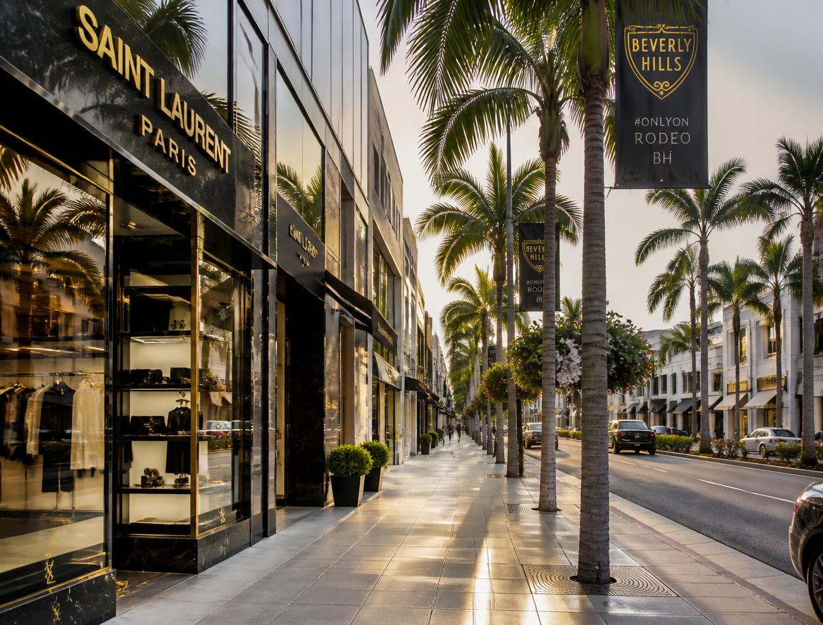 Rodeo Drive in Beverly Hills, near Dr. Suzanne Trott's plastic surgery practice