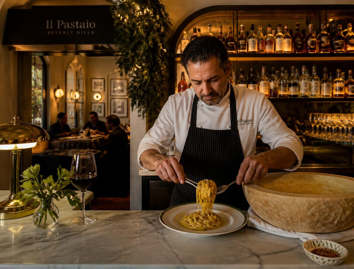 Il Pastaio in Beverly Hills, near Dr. Suzanne Trott's plastic surgery practice