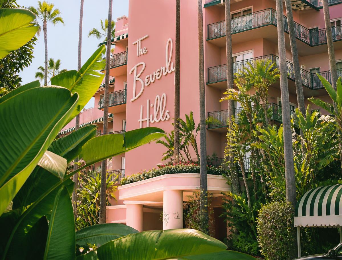 The Beverly Hills Hotel in Beverly Hills, near Dr. Suzanne Trott's plastic surgery practice